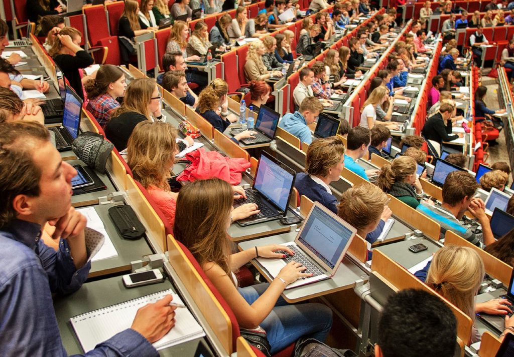 Students in lecture hall