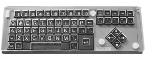 Teclado BigKeys LX con protector de teclas